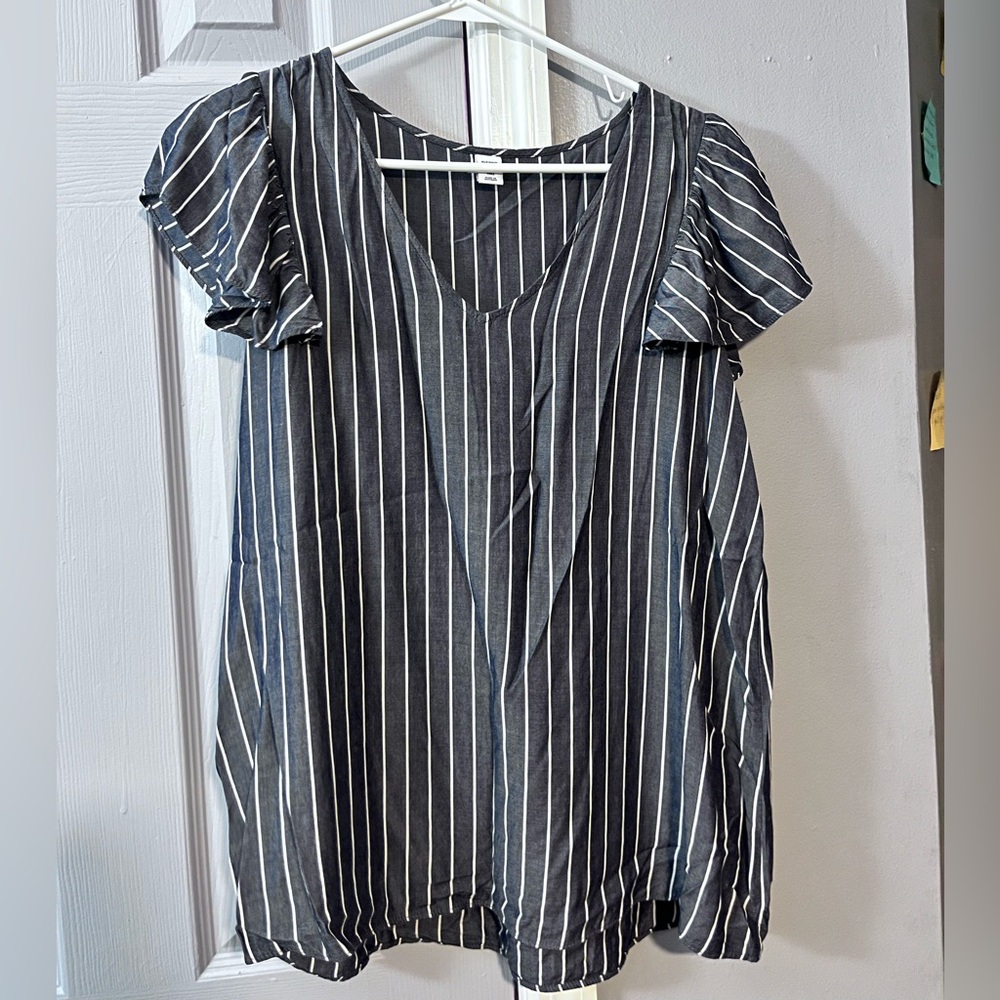 Old Navy Navy and White Striped Dress